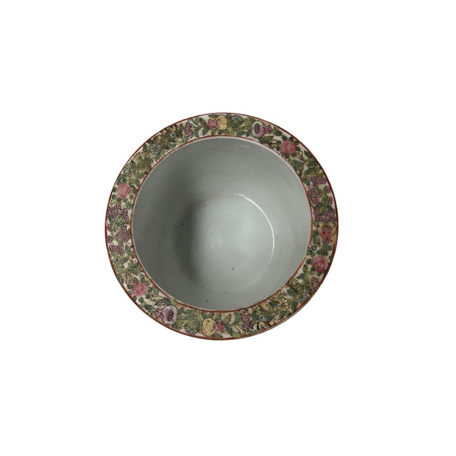 Vintage Chinese Canton Famille Rose Enamel Small Porcelain Pot For Sale In San Francisco - Image 6 of 10