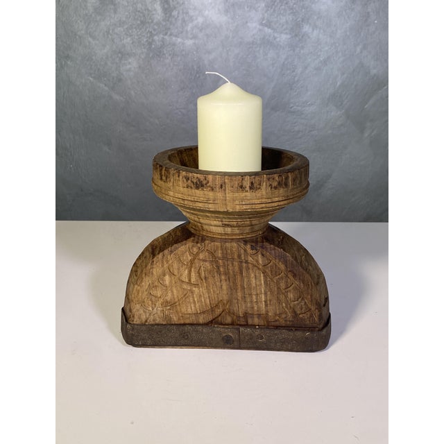 Vintage Indian Candleholder, 1920s For Sale - Image 4 of 11
