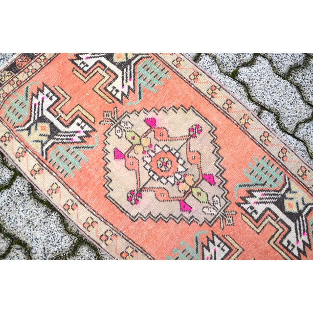 Boho Chic 1960s Handknotted Home Decor Rug For Sale - Image 3 of 6
