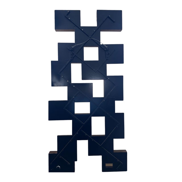 John Richard Geometric Brutalist Acid Wash Mirror Sculpture For Sale - Image 13 of 15