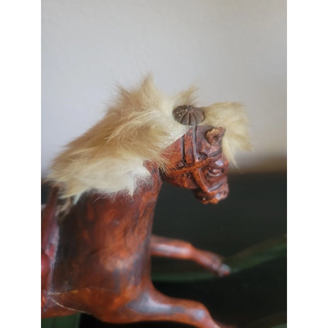 Vintage Wooden Rocking Horse For Sale - Image 11 of 13
