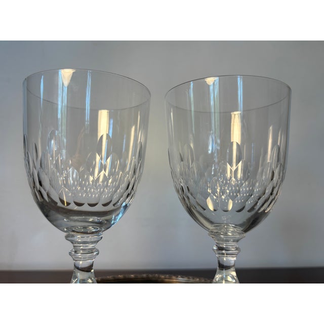 1920s Vintage Water Glasses from Baccarat, 1920s, Set of 2 For Sale - Image 5 of 10