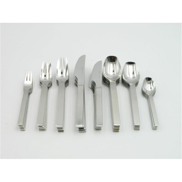 Stainless Steel Cutlery Set for 6 People by Rosenthal, Model Titan, 1960s, Set of 48 For Sale - Image 10 of 16