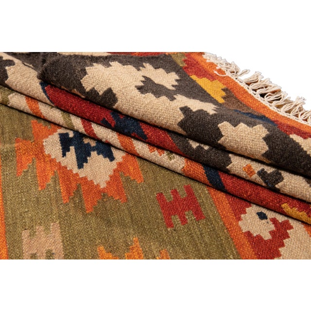 21st Century Contemporary Kilim Rug 5 '6'' X 7' 10'' For Sale In New York - Image 6 of 13