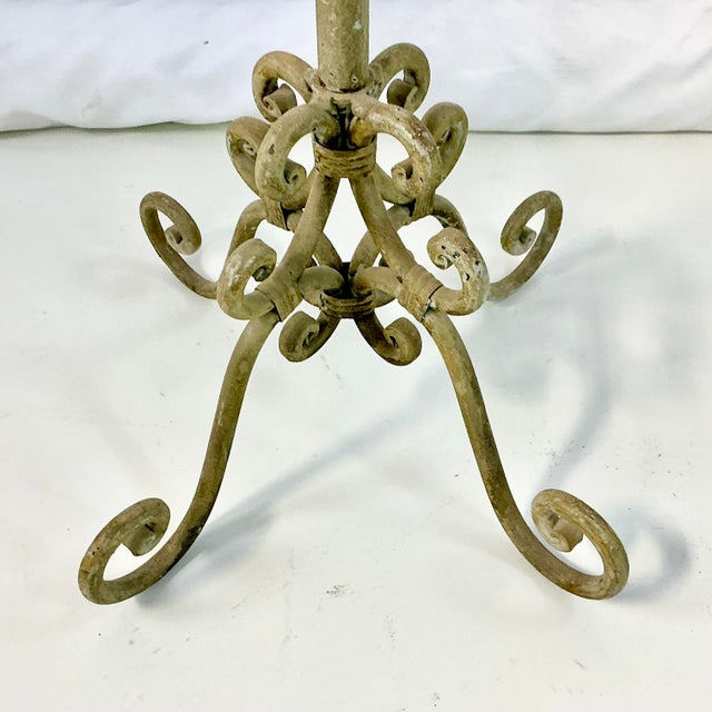 Late 1800s Antique French Art Nouveau Monumental Candelabras, Floor Candle Stands- A Pair. For Sale - Image 12 of 12