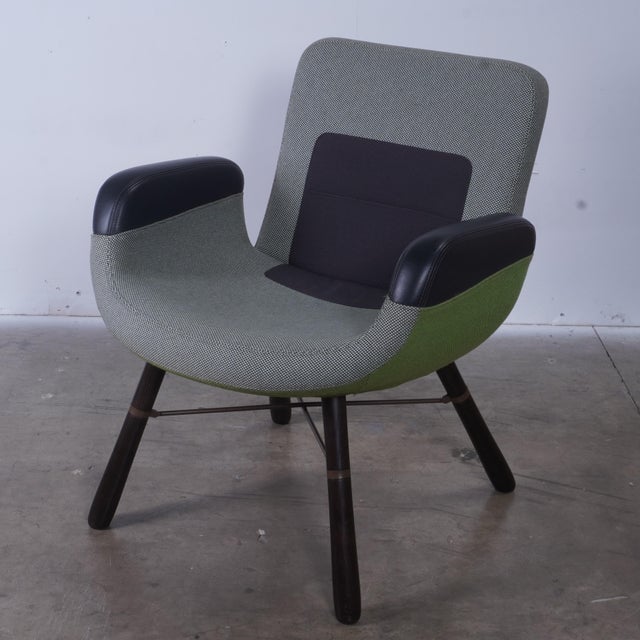 Green Vitra East River Chair Green Mix 04 by Hella Jongerius For Sale - Image 8 of 13