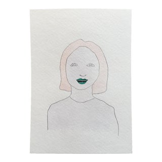 Minimal Portrait Painting For Sale