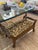Wood 1980s Vintage Oak Footstool Scalamandre Leopardo For Sale - Image 7 of 9