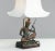 Metal Table Lamp with Phra Aphai Mani Figurine in Gilt Bronze, 1970s For Sale - Image 7 of 10