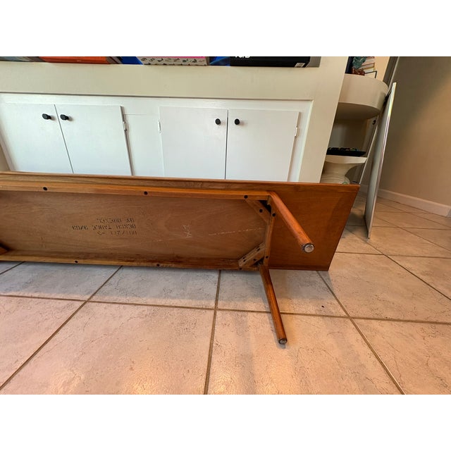 Wood Vintage Mid Century Modern Drexel Declaration Solid Walnut Bench / Coffee Table by Kipp Stewart For Sale - Image 7 of 16