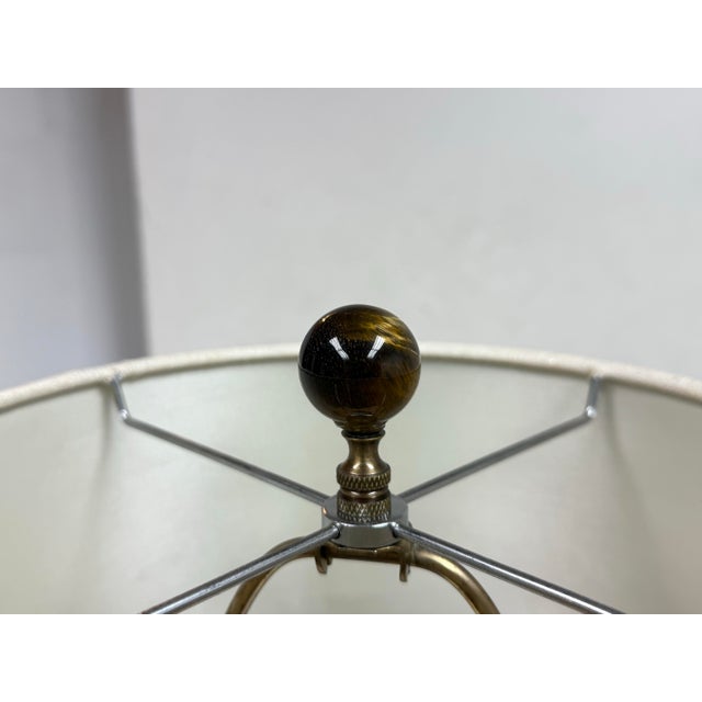 Chinoiserie Blue Porcelain Table Lamp For Sale - Image 4 of 12