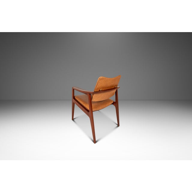 Wood Set of Two ( 2 ) Model 132 Accent Chairs by Sigvard Bernadotte for France & Son France & Daverkosen Sold by John Stuart, Denmark, C. 1953 For Sale - Image 7 of 18