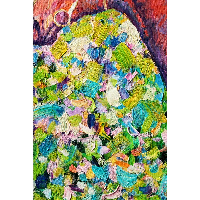 Textile Artist Andrei Sitsko "City Park Xv. Horse Series" Modern Original Painting For Sale - Image 7 of 10