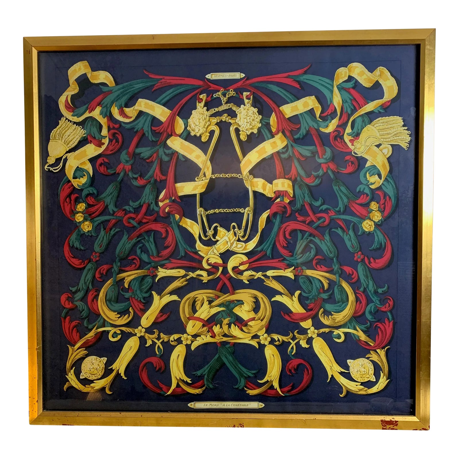 Hermes Framed Scarf 
