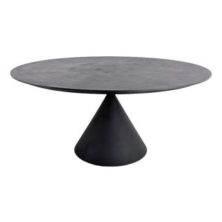 Round Clay Concrete Dining Table by Marc Krusin for Desalto For Sale