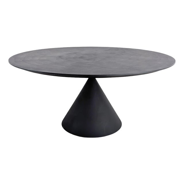 Round Clay Concrete Dining Table by Marc Krusin for Desalto For Sale