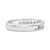 Contemporary IGI Certified 1/2 Cttw Round Brilliant Cut Diamond 18K White Gold Channel Set Eternity Style Wedding Band Ring (H-I Color, I1-I2 Clarity) - Size 8 For Sale - Image 3 of 7