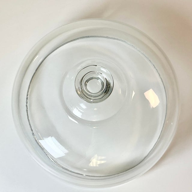 Early 20th C Antique French Chippendale Hollywood Regency Heavy Glass Cloche For Sale - Image 6 of 8