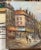 Pair of Mid-Century Parisian Scenes Oil on Canvas Paintings Signed C. Burnett For Sale - Image 9 of 13