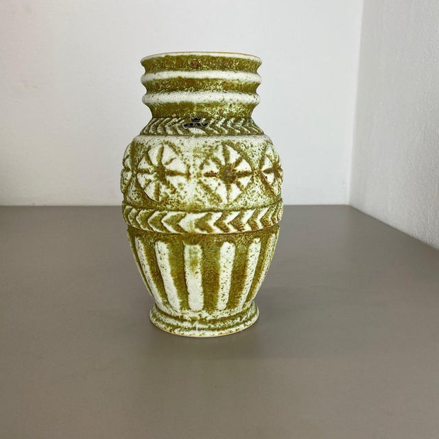 Article: pottery ceramic vase producer: bay ceramic, germany decade: 1970s : original vintage 1970s pottery ceramic vase...