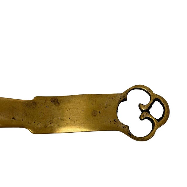 Early 20th Century Antique Chinese Bronze Ruyi With Jade Inlay For Sale - Image 5 of 9