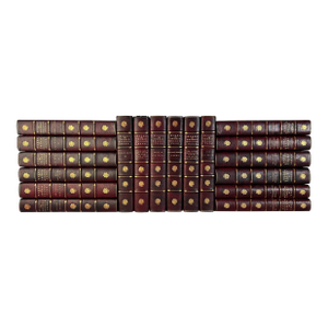 Early 20th Century Illustrated Small Octavo Leather Volume Set, the Novels, Stories, Sketches and Poems of Thomas Nelson Page - 18 Books