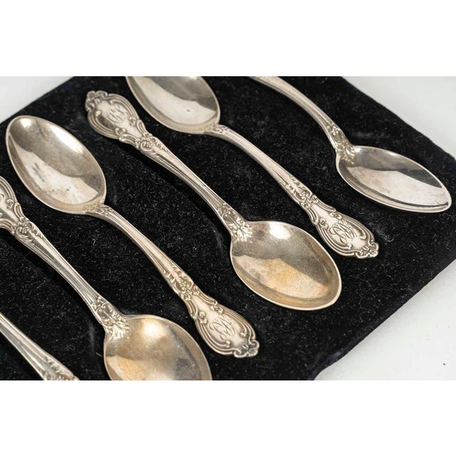 19th Century Napoleon III Silver-Plated Teaspoons, Set of 6 For Sale - Image 4 of 6