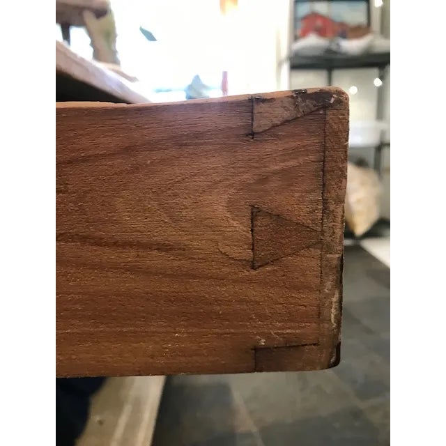 Painted French Island with 2 Drawers, Provence, Circa 1830 For Sale - Image 12 of 14