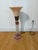 1980 Frosted Lucite Pink Torch Table Lamp