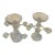 Vintage Pair of Vintage Cambridge Arm Stackable Glass Candlesticks For Sale