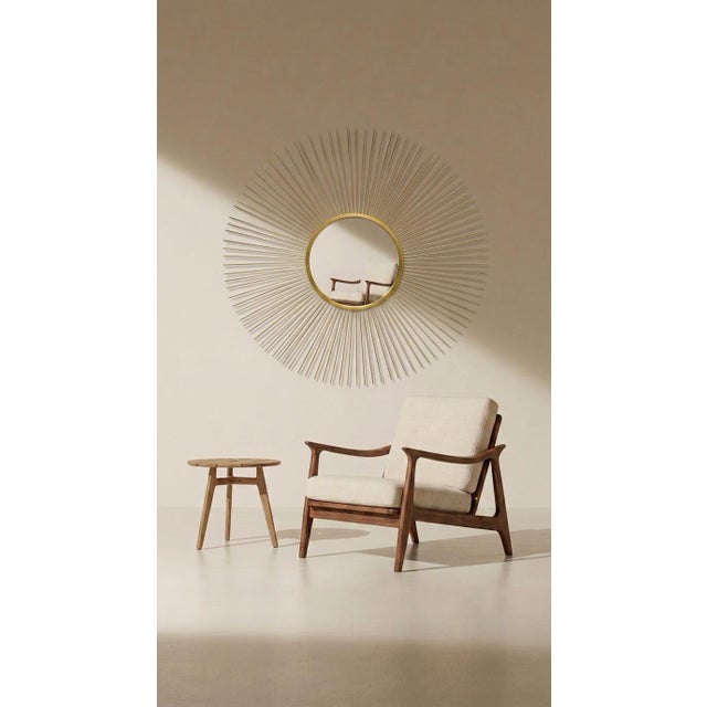 Oly Studio Large Gold Sunburst Wall Mirror 59” Hollywood Regency Modern For Sale In Chicago - Image 6 of 8