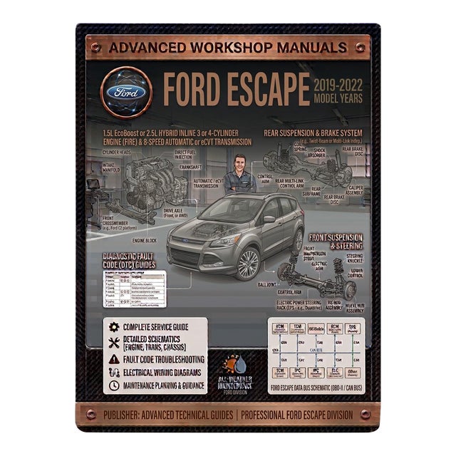 Ford Escape 2019-2022, Car Repair Manual, Workshop Guide Book For Sale