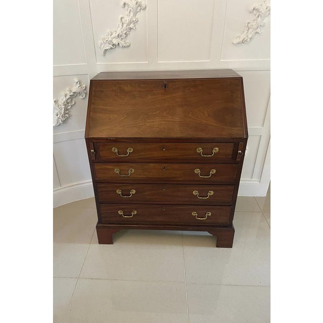 Antique George III Mahogany Desk, 18th Century For Sale - Image 17 of 17