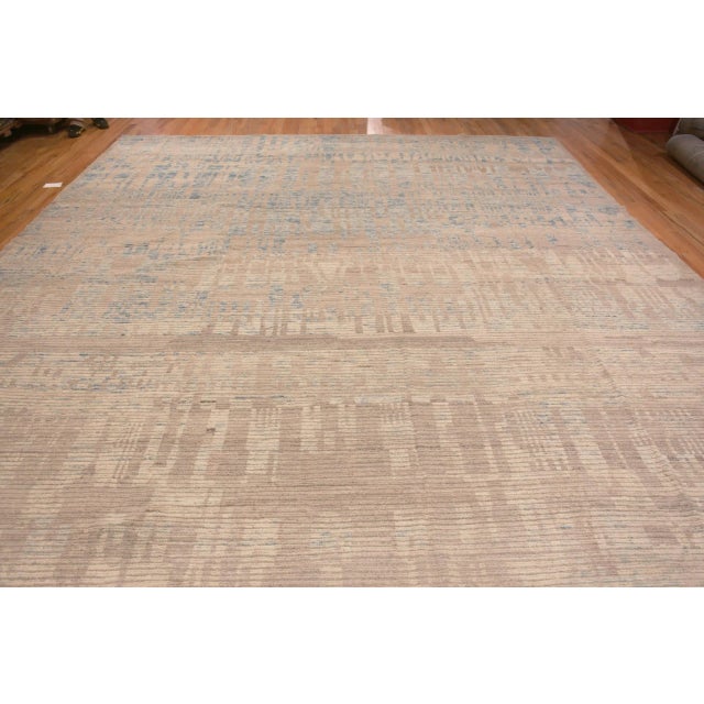 Nazmiyal Collection Large Abrash Tribal Modern Rug For Sale - Image 4 of 7