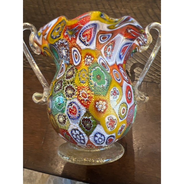 Italian Fratelli Toso Murano Small Vase For Sale - Image 3 of 5