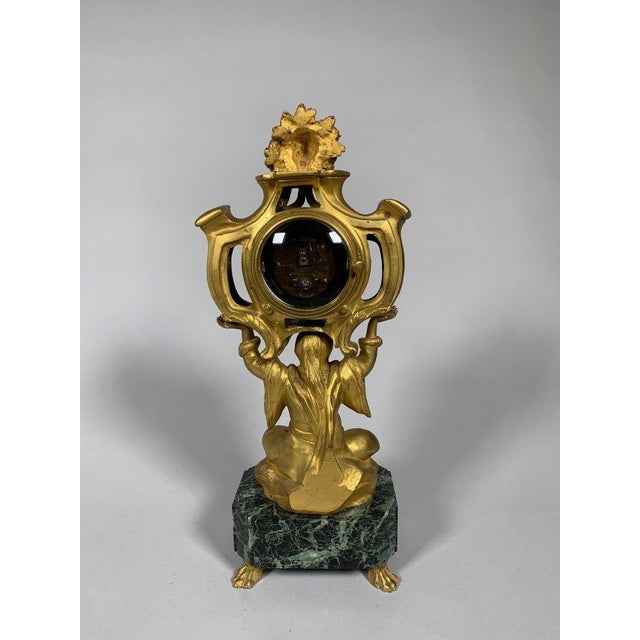 Metal Chinese-style clock, Louis XV style, early 19th century For Sale - Image 7 of 12