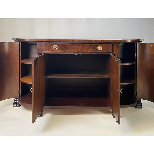 Bring heirloom craftsmanship to your dining room or entryway with this magnificent Federal Revival sideboard by Hickory...