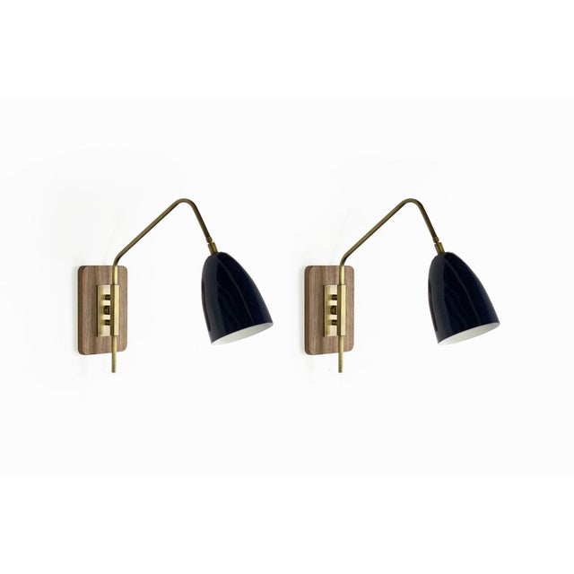 Blueprint Lighting Elska Wall Mount Reading Lamps by Blueprint Lighting - a Pair For Sale - Image 4 of 12