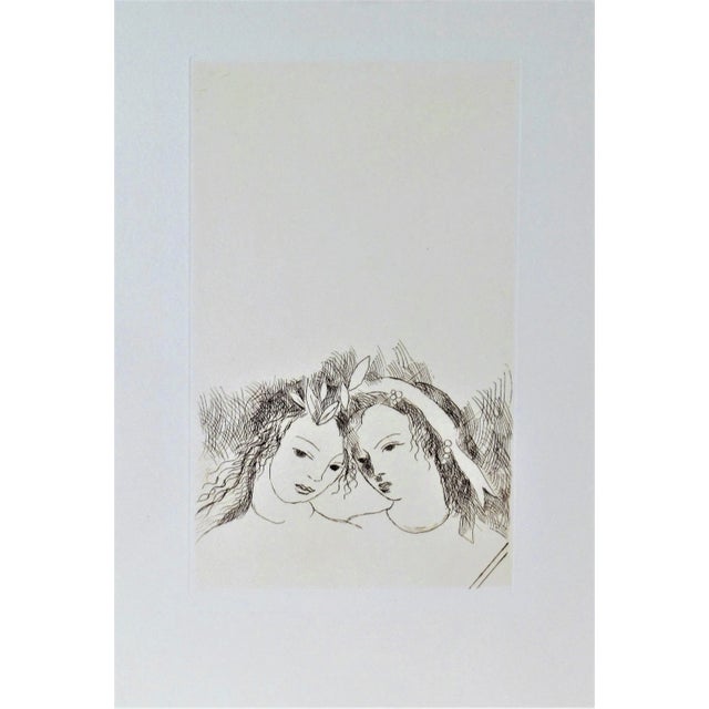 Mid 20th Century Deux Filles (Two Girls), Circa 1940 For Sale - Image 5 of 5