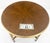 Wood Widdicomb 26" Round Gold Gilt Side End Lamp Table Stand Book Matched Veneer For Sale - Image 7 of 11