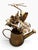 Hollywood Regency Vintage Berkeley Designs Copper Watering Can Floral Music Box With Butterfly For Sale - Image 3 of 5