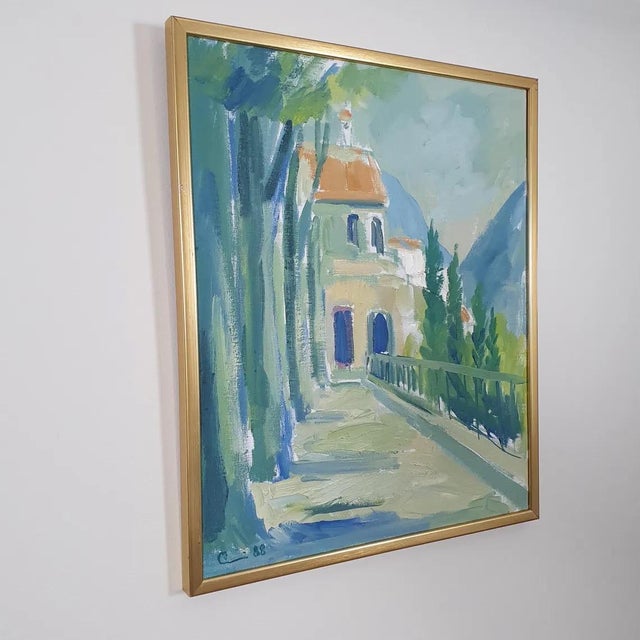 1980s Einar Wennberg, House, De Brock, 1988, Oil on Canvas For Sale - Image 5 of 17