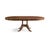 American 54" Round to 90" Oval Flame Mahogany Dining Table With Two Leaves, Seats 4 to 8 People, an Ap Exclusive by AntiquePurveyor For Sale - Image 3 of 17
