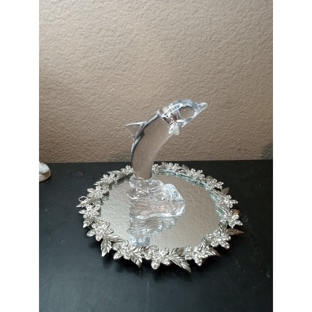 Exquisite Waterford Dolphin on Wave Crest Figurine For Sale - Image 4 of 6