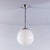 French Tabac Opal Glass Pendant Lamp, 1950s For Sale - Image 11 of 11