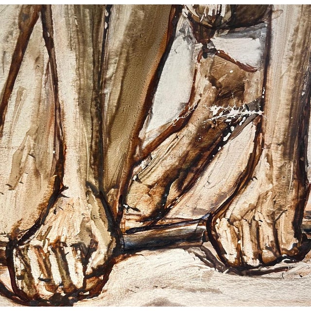 Vivaldo Martini, Weightlifter, Oil on Canvas For Sale - Image 3 of 12