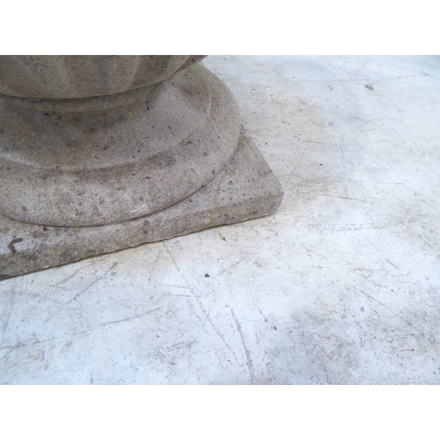 Mid 20th Century Vintage Limestone Planters a Pair For Sale - Image 5 of 5