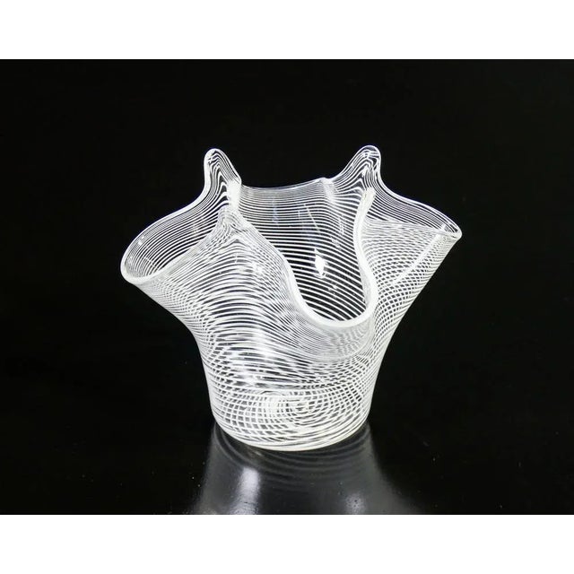 Small vase handkerchief model in blown glass origin italy model small vase handkerchief made in the style of the famous...