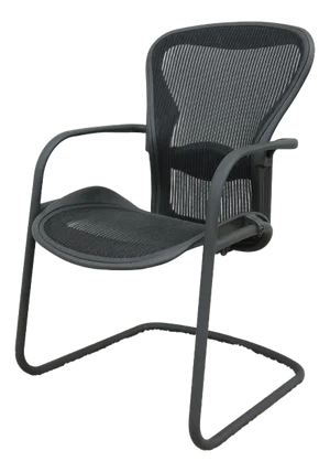 Herman Miller Ergonomic Aeron Side/Guest or Desk Chair Size B in Carbon Mesh