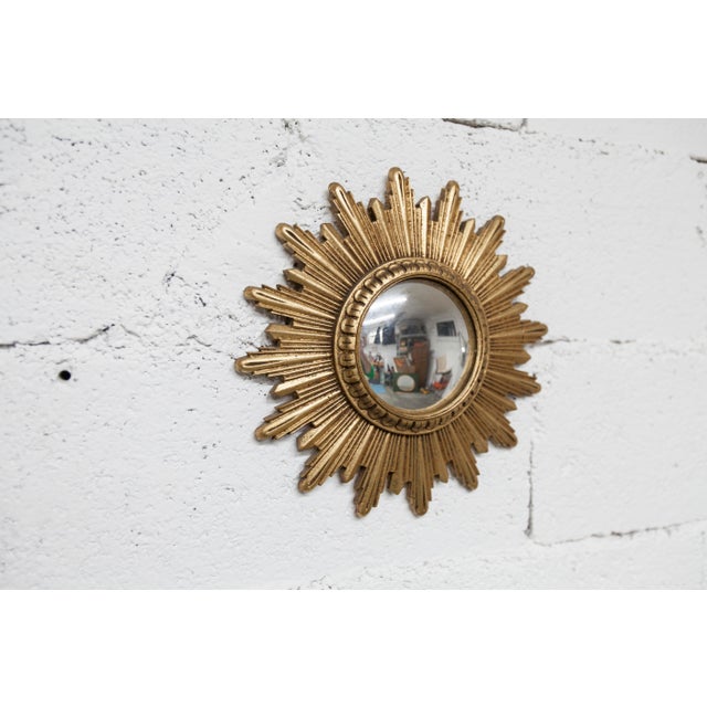 Vintage Convex Witchs Eye Sunburst Mirror, 1960s For Sale - Image 9 of 18